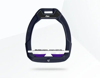Flex-On Safe-On Sicherheitssteigbügel Plat Grip Rot Weiß Violett – Bild 1 von 1