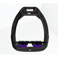 Produktbild von Flex-On Safe-On Sicherheitssteigbügel Plat Grip Schwarz/Schwarz/Violett