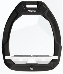Flex-On Safe-On Sicherheitssteigbügel Plat Grip Schwarz Weiß – Bild 1 von 1
