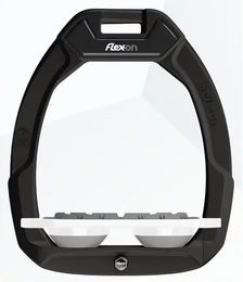 Flex-On Safe-On Sicherheitssteigbügel Plat Grip Schwarz Weiß Grau – Bild 1 von 1