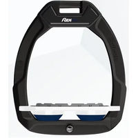 Produktbild von Flex-On Safe-On Sicherheitssteigbügel Plat Grip Schwarz Weiß Marine für Pferde