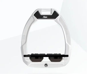 Flex-On Safe-On Sicherheitssteigbügel Plat Grip Weiß Schwarz Braun – Bild 1 von 1