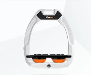 Flex-On Safe-On Sicherheitssteigbügel Plat Grip Weiß Schwarz Orange – Bild 1 von 1