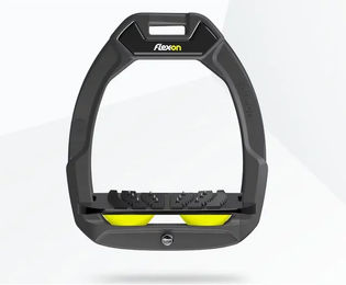 Flex-On Safe-On Sicherheitssteigbügel Reiten Ultra Grip Anthrazit Schwarz Gelb – Bild 1 von 1