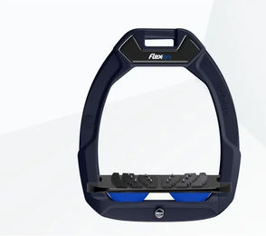 Flex-On Safe-On Sicherheitssteigbügel Reiter Neigung Ultra Grip Blau Schwarz Blau – Bild 1 von 1