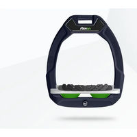 Produktbild von Flex-On Safe-On Sicherheitssteigbügel Reitsport mit Ultra Grip Neigung in Blau Grau Grün