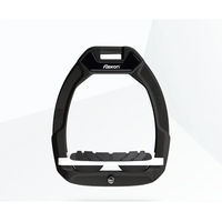Produktbild von Flex-On Safe-On Sicherheitssteigbügel Reitwinkel mit Grip in Schwarz Weiß Schwarz