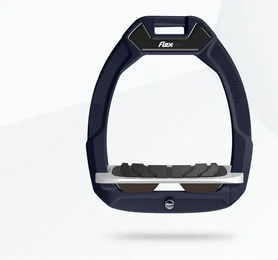 Flex-On Safe-On Sicherheitssteigbügel Schräg Grip Blau Grau Braun – Bild 1 von 1