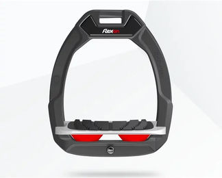 Flex-On Safe-On Sicherheitssteigbügel Schräg mit Grip in Anthrazit Grau Rot – Bild 1 von 1