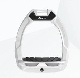 Flex-On Safe-On Sicherheitssteigbügel Schräg mit Grip in Weiß/Grau/Grau – Bild 1 von 1