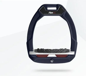 Flex-On Safe-On Sicherheitssteigbügel Schräg Ultra Grip für Reiter in Aluminium Grau Bordeaux – Bild 1 von 1