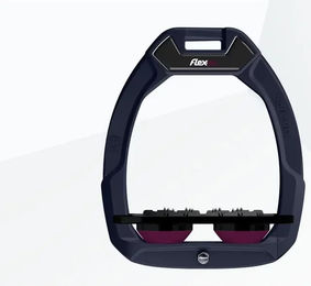 Flex-On Safe-On Sicherheitssteigbügel Ultra Grip Blau Schwarz Lila – Bild 1 von 1