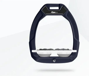 Flex-On Safe-On Sicherheitssteigbügel Ultra Grip Blau Weiß Grau – Bild 1 von 1