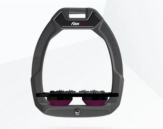 Flex-On Safe-On Sicherheitssteigbügel Ultra Grip Flach Anthrazit Schwarz Purpur – Bild 1 von 1