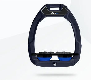 Flex-On Safe-On Sicherheitssteigbügel Ultra Grip Flach Blau/Schwarz/Blau – Bild 1 von 1
