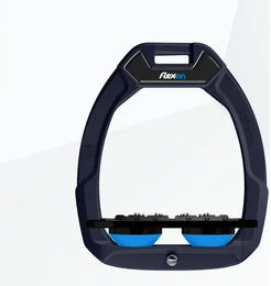 Flex-On Safe-On Sicherheitssteigbügel Ultra Grip Flach Blau/Schwarz/Blau – Bild 1 von 1