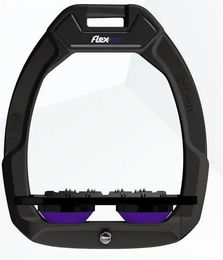 Flex-On Safe-On Sicherheitssteigbügel Ultra Grip Flach Schwarz/Schwarz/Violett – Bild 1 von 1