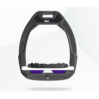 Produktbild von Flex-On Safe-On Sicherheitssteigbügel Ultra Grip für Pferde Anthrazit Weiß Violett