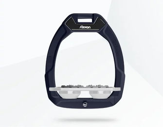 Flex-On Safe-On Sicherheitssteigbügel Ultra Grip für Pferde in Grün/Grau/Weiß – Bild 1 von 1