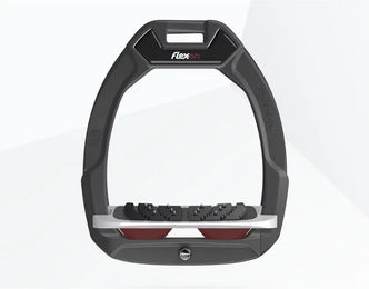 Flex-On Safe-On Sicherheitssteigbügel Ultra Grip für Reiter in Anthrazit Grau Bordeaux – Bild 1 von 1