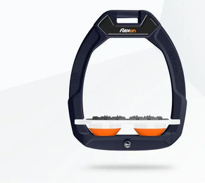 Flex-On Safe-On Sicherheitssteigbügel Ultra Grip für Reiter in Blau Weiß Gelb – Bild 1 von 1