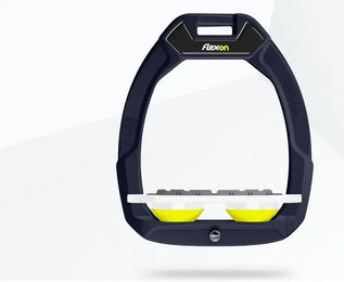 Flex-On Safe-On Sicherheitssteigbügel Ultra Grip für Reiter in Blau Weiß Grün – Bild 1 von 1