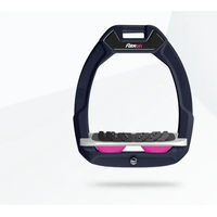 Produktbild von Flex-On Safe-On Sicherheitssteigbügel Ultra Grip für Reiter in Bordeaux Grau Rosa