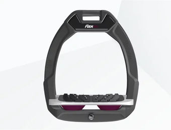 Flex-On Safe-On Sicherheitssteigbügel Ultra Grip Schräg Anthrazit Grau Pflaume – Bild 1 von 1