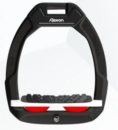 Flex-On Safe-On Sicherheitssteigbügel Ultra Grip Schwarz Weiß Rot – Bild 1 von 1