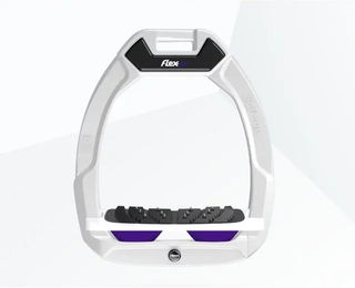 Flex-On Safe-On Sicherheitssteigbügel Ultra Grip Weiß-Violett – Bild 1 von 1