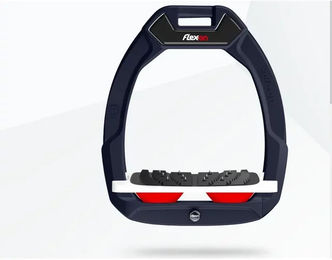 Flex-On Safe-On Sicherheitssteigbügel Ultra Grip winklig Blau Weiß Rot – Bild 1 von 1