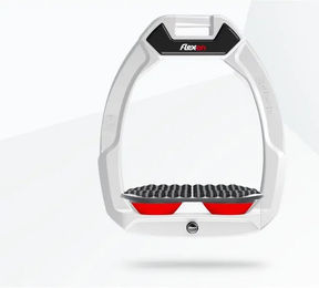 Flex-On Safe-On Sicherheitszügel für das Reiten Endurance Weiß Grau Rot – Bild 1 von 1