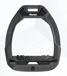 Flex-On Safe-On Steigbügel geneigt Ultra-grip grau anthrazit schwarz – Bild 1 von 1