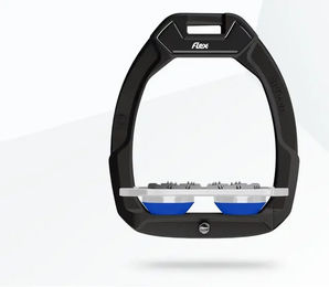 Flex-On Safe-On Ultra Grip Sicherheitssteigbügel Schwarz Grau Blau – Bild 1 von 1