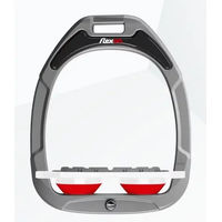 Produktbild von Flex-On Sattelhalterung Flach aus Aluminium in Weiß-Rot mit Green Composite