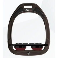 Produktbild von Flex-On Sattelsteigbügel Flat Grip Green Composite in Braun Schwarz Bordeaux