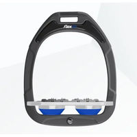 Produktbild von Flex-On Sattelsteigbügel Flat Ultra Grip Green Composite Anthrazit Grau Blau