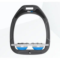 Produktbild von Flex-On Sattelsteigbügel Flat Ultra Grip Green Composite Anthrazit Grau Blau