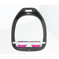 Produktbild von Flex-On Sattelsteigbügel Plat Grip Green Composite Anthrazit Weiß Rosa