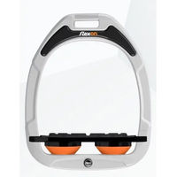Produktbild von Flex-On Sattelsteigbügel Plat Grip Green Composite Weiß Schwarz Orange