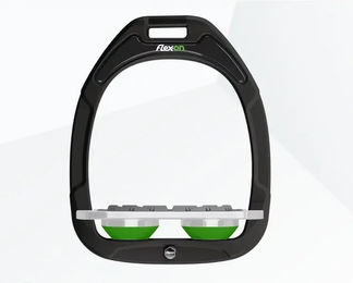 Flex-On Sattelstützen Flach Grip Composite Schwarz Grau Grün – Bild 1 von 1