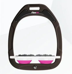 Flex-on Sattelstützen Plat Ultra Grip Green Composite in Braun Weiß Rosa – Bild 1 von 1