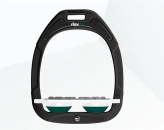 Flex-On Schaftbeschläge flach Grip Green Composite Schwarz Weiß Grün – Bild 1 von 1