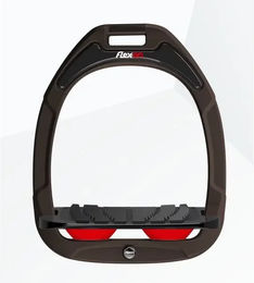 Flex-On Schräg Steigbügel Griff Green Composite Braun Schwarz Rot – Bild 1 von 1