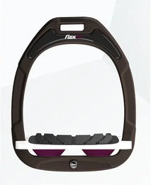 Flex-On Schräg-Steigbügel Grip Green Composite in Braun Weiß Purpur – Bild 1 von 1