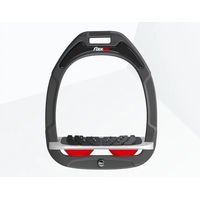 Produktbild von Flex-on Schräg-Steigbügel Ultra Grip Green Composite in Anthrazit Grau Rot