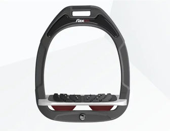 Flex-On Schräge Ultra Grip Steigbügel Green Composite Anthrazit Grau Bordeaux – Bild 1 von 1