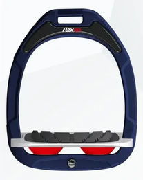Flex-On Schräger Grip Steigbügel Green Composite Marine Grau Rot – Bild 1 von 1
