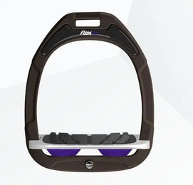 Flex-On Schräggriff Steigbügel Green Composite Braun Grau Violett – Bild 1 von 1