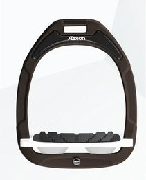 Flex-On Schräggriff Steigbügel Green Composite Braun/Weiß – Bild 1 von 1